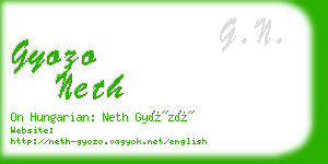 gyozo neth business card